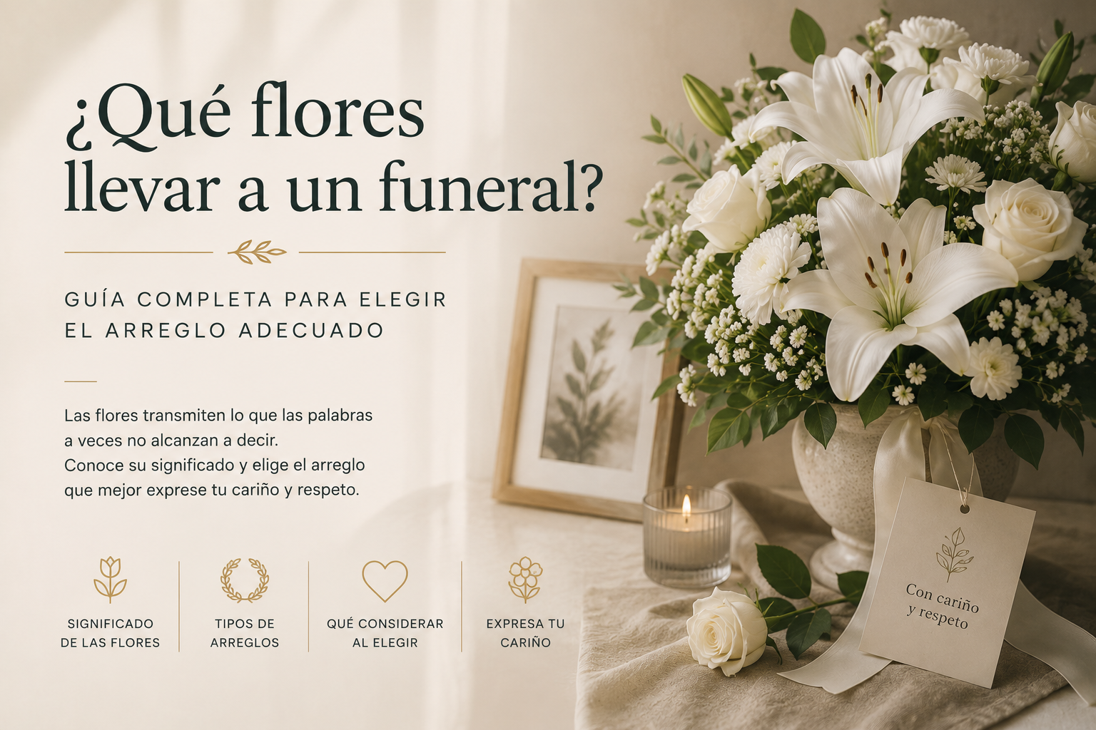 ¿Qué flores llevar a un funeral? | Guía para elegir