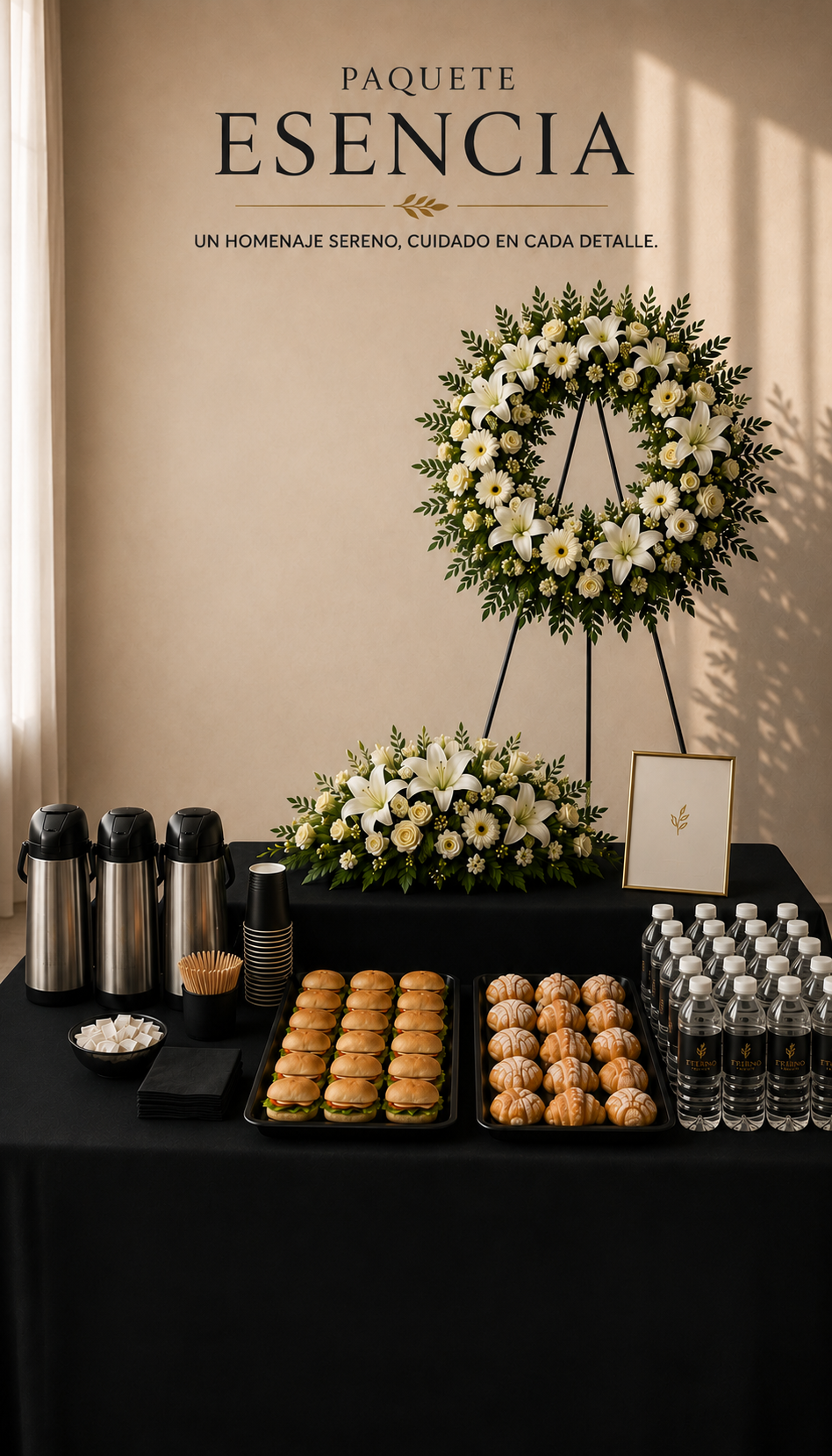 Paquete Funerario Esencia – Hasta 40 personas CDMX