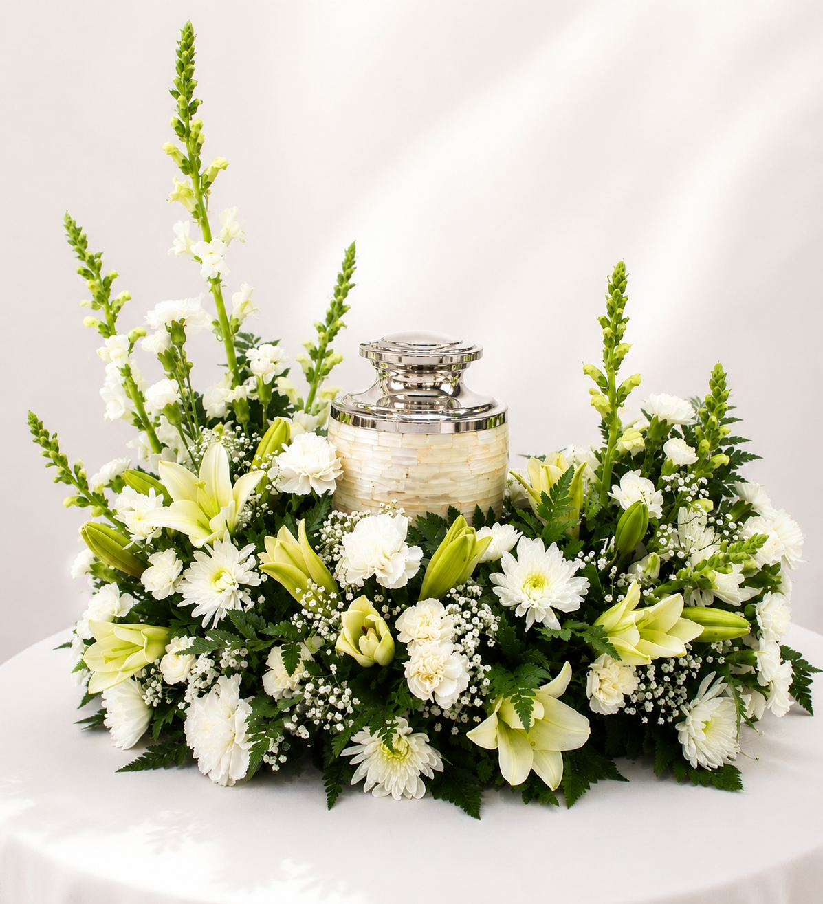 Porta Urna floral clasico