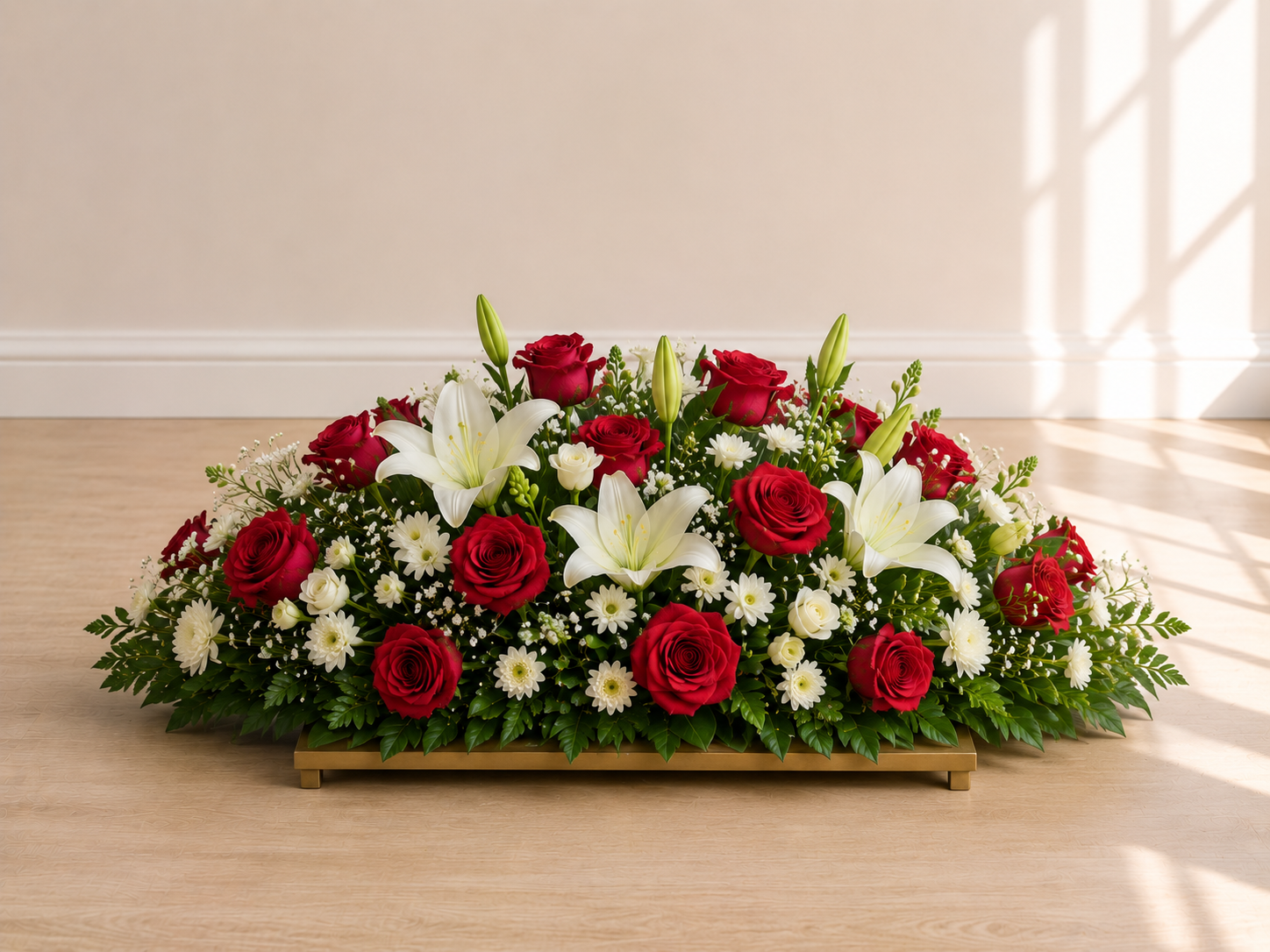 Porta Caja Floral Rojo